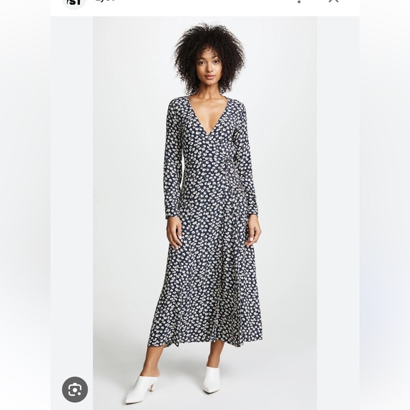 GANNI ROSEBURG CREPE DRESS - Picture 5 of 6